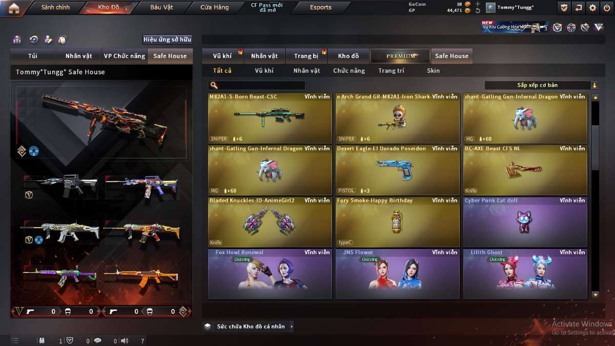 shop acc cf uy tin gia re